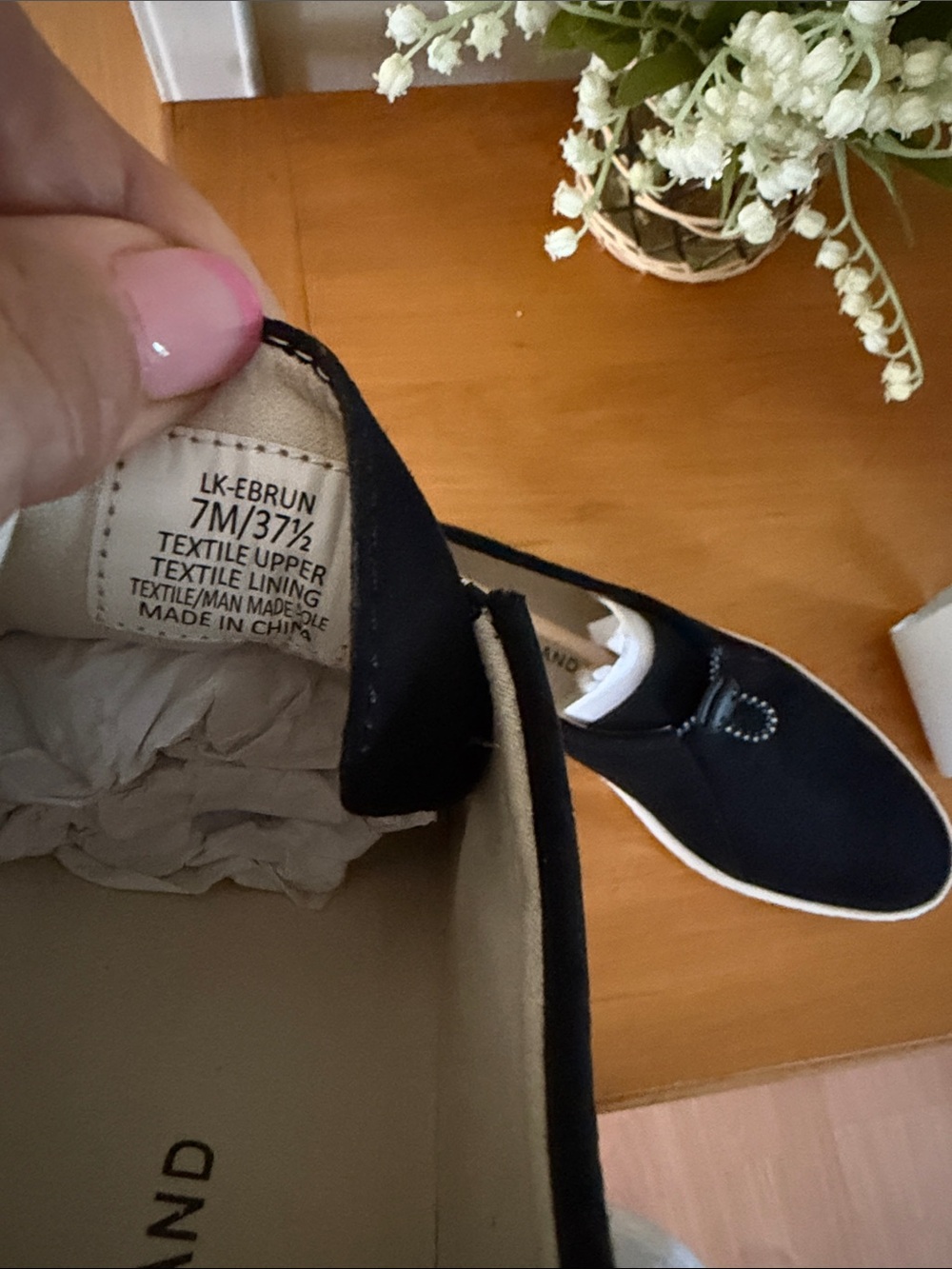 Lucky Brand Black Suede Slip-On Sneakers with White Sole - Picture 7 of 13